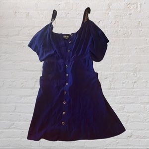 100% silk Indigo dress